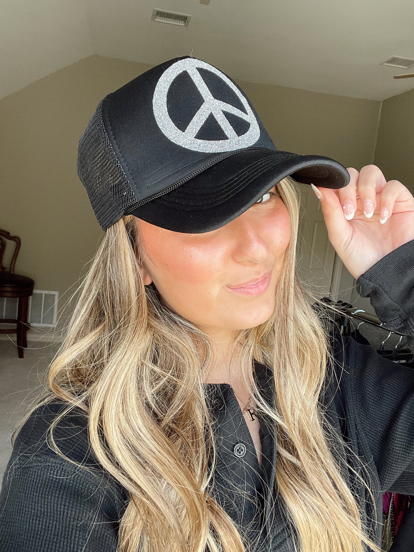 Peace Out Trucker Hat