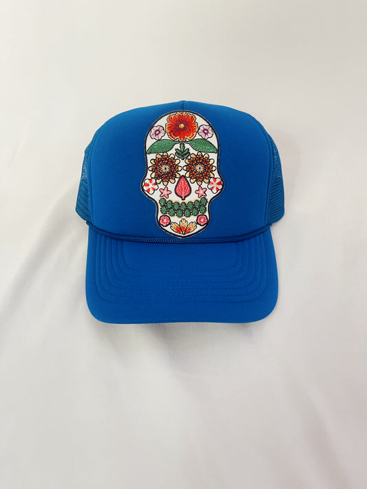 Sugar Skull Trucker Hat